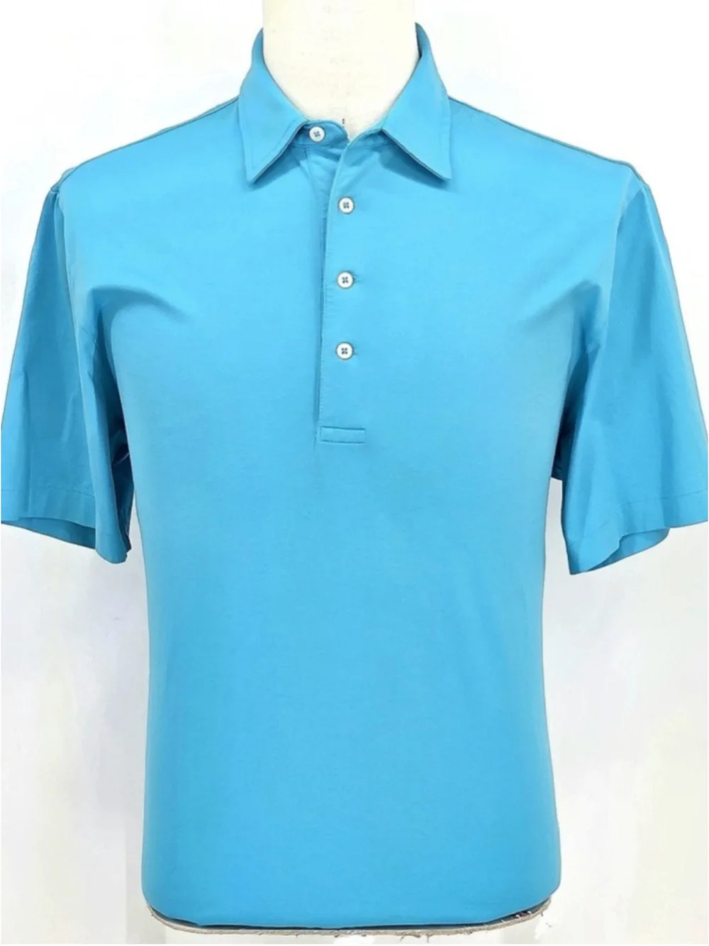 Quiet Luxury Polo Ralph Lauren Golf Polo Men M Blue Pima Cotton Vintage Lisle